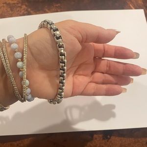 💯% Authentic David Yurman extra large box chain bracelet7mm 8.5 “long sterling